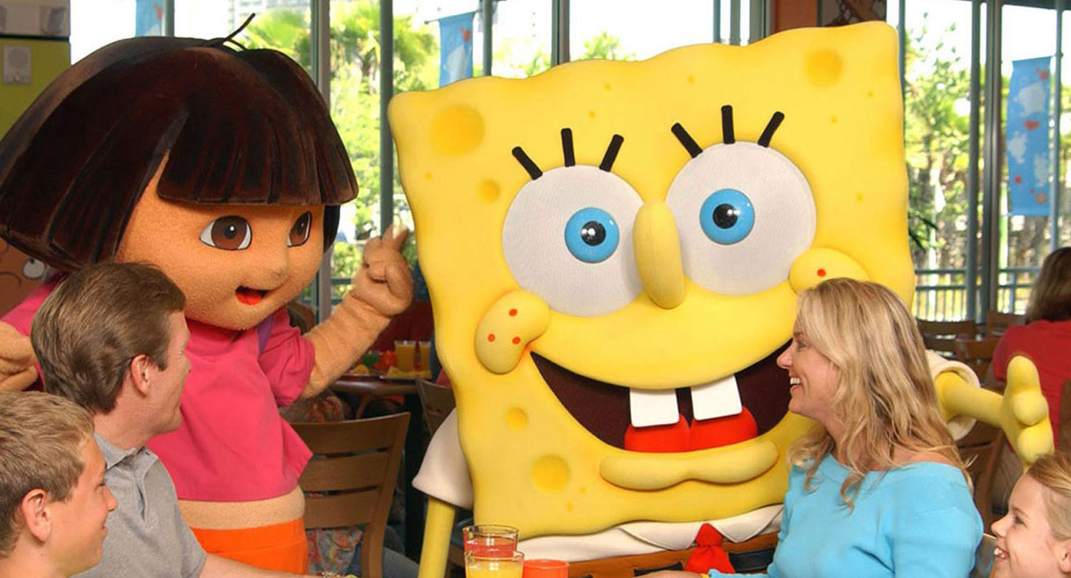 enjoy the beaches, head to the shops or just eat with Sponge Bob & Dora