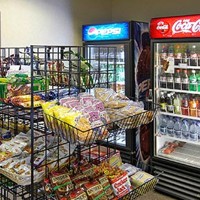 small meals, cold drinks and snacks at our sundry shop